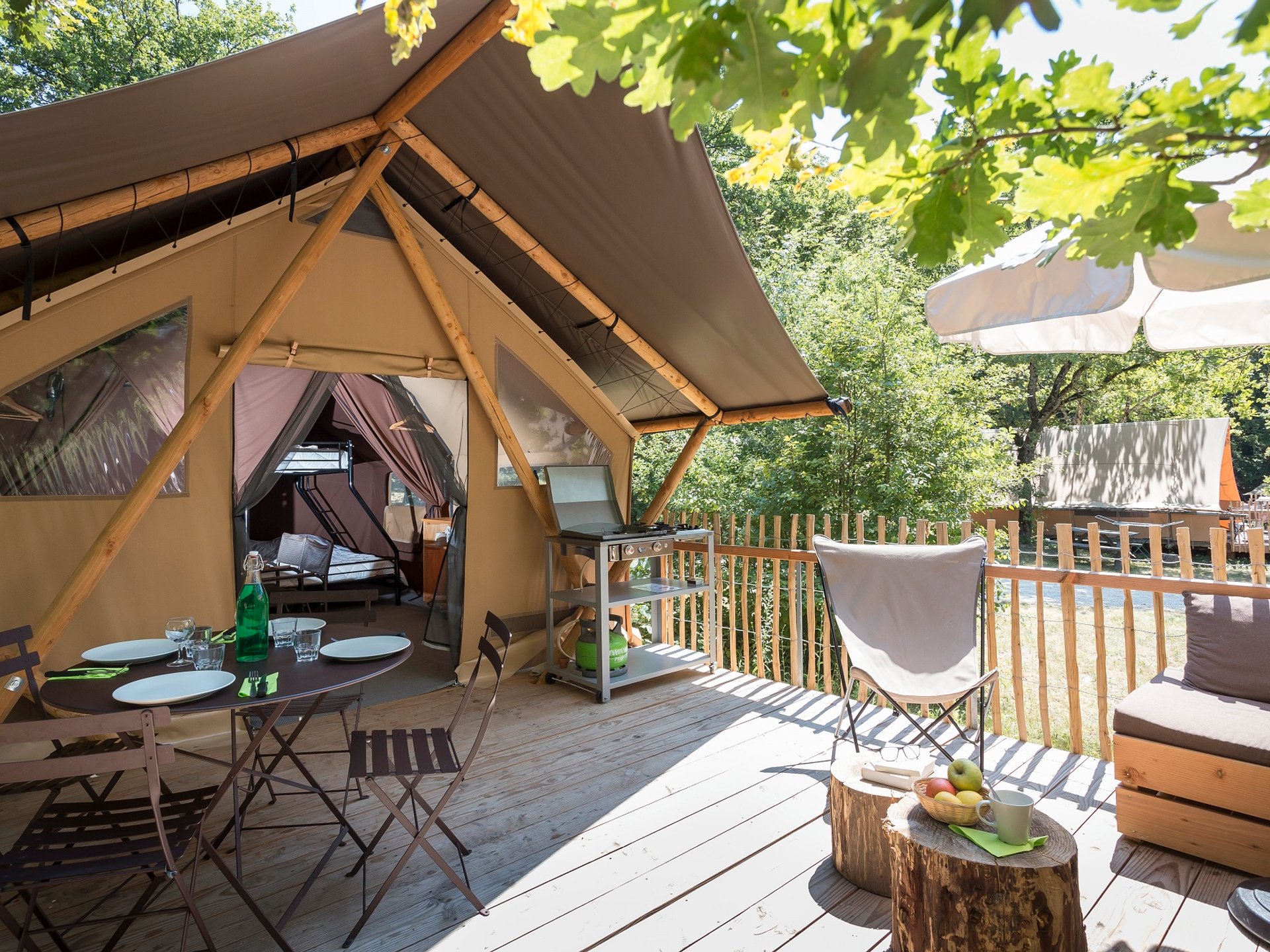 Tente Trappeur II Dieulefit Lodge safari Rhône Alpes Auvergne Rhône