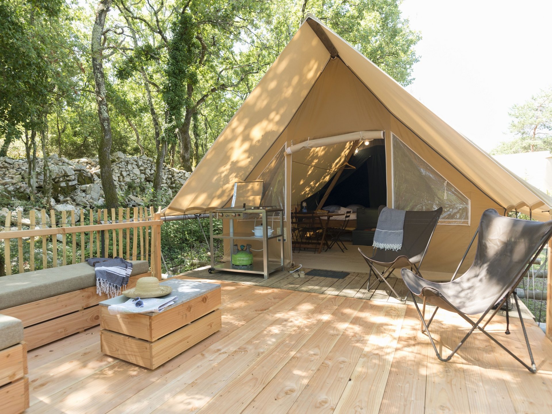 Tente Canadienne Sud Ardèche - Tente et tente lodge Rhône-Alpes